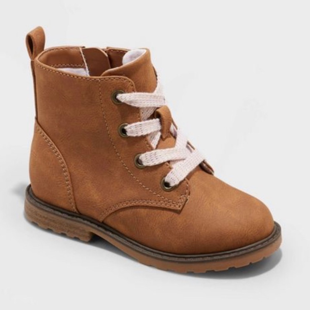 Cat & Jack Cognac boots - NEW